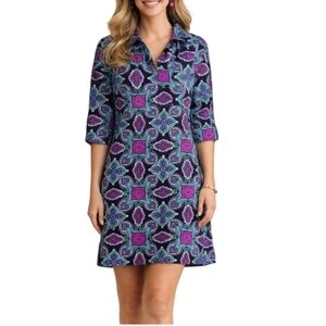 Sz XS Jude Connally "Michelle" Collared Tunic A-line Dress